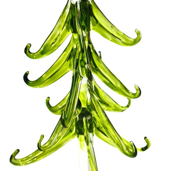 Kirkland's Festive Holiday 10" Colorful Glass Christmas Tree 16 Glass Ornaments - Picture 4 of 5